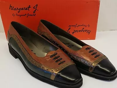 Vtg New Margaret Jerrold~Heels/Pumps~1980's~Size 7.5N~Leather Upper~Made Spain • $49.99