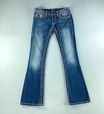 Vigoss Womens Jeans Blue Tag Size 27 (29x32) Low Rise Slim Bootcut The Dublin • $26.78