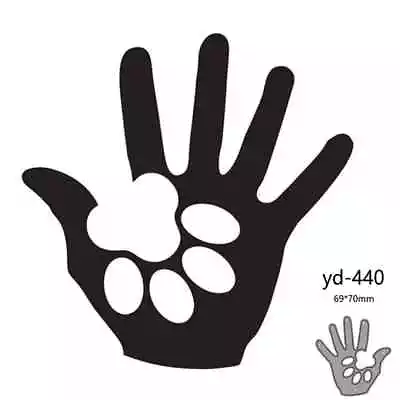 Hand And Dog Paw Metal Cutting Dies Scrapbooking Card Making Craft • $10.66