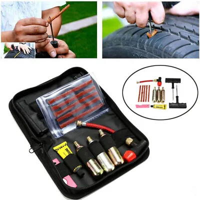 CO2 Tyre Tire Inflator Puncture Tubeless Repair Kit Motorcycle Motorbike • $24.69