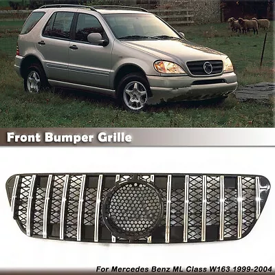 For 1999 2000 2001-2004 Benz W163 ML Class Car Front Bumper Grille Grill Sliver • $94.29