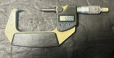 Mitutoyo 25-50mm Point Micrometer Lathe Machinist Inspection Used • $60