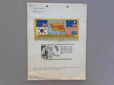 Original Set 1966 Macv South Vietnamese Rvn Propaganda Leaflet Documents Nva Vc • $49.99