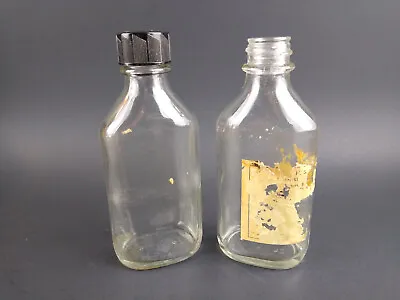 Vintage Glass Medicine Bottles Lot Of 2 Marked C 3  • $8