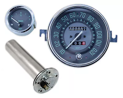 $325 • Buy VW TYPE 2 BUS 1955-1967 120 MPH SPEEDOMETER W/TRIP FUEL GAUGE KIT KOMBI MICROBUS
