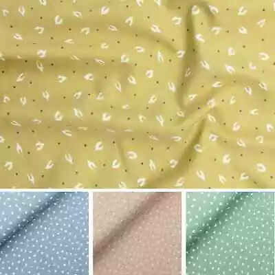 £5.99 • Buy Organic Soft Cotton Jersey Stretch Feather Print Fabric Dress Material, 145cm W