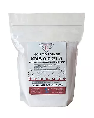 5lb KMS Potassium Magnesium Sulfate 0-0-21.5 SulPoMag Soluble Fertilizer Powder • $25