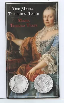 Maria Theresa Taler Silver Restrike Coin On Presentation Card • $35