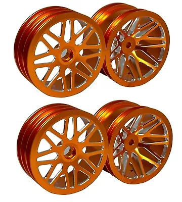 Vintage 2.2“Aluminum Wheels Gold For Team Associated RC10 World's Car 3/16 Axle • $143.32