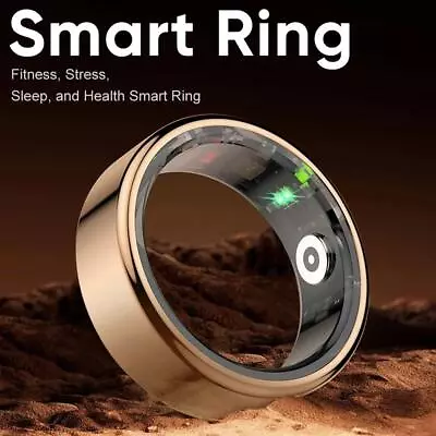 R02 Smart Rings Health Waterproof Rings Monitors Heart Rate Fitness Trackers V8 • $38.41