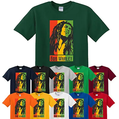 Bob Marley Inspired Reggae Superstar Fan Tee Shirt Jamaican Flag T-Shirt • £19.99