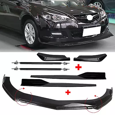 For 2004-21 Mazda Front Bumper Lip Spoiler Splitter Side Skirt Rear Body Kits • $69.99