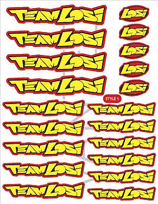 $15 • Buy Team Losi RC Sticker Decal Electric Buggy Cars Truck 22X4 8ight 22T 22SCT