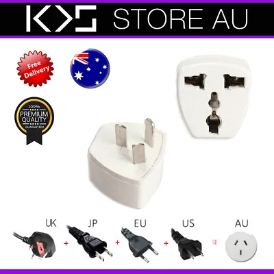 $4.10 • Buy Europe EU UK Japan JP / US To Australia Power Plug Adapter Travel Converter AUS