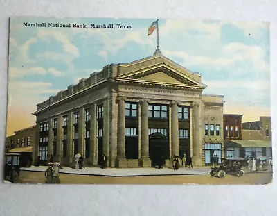 Vintage Postcard Marshall Bank Marshall Texas TX A1466 • $6.99
