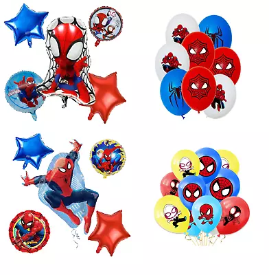 £4.99 • Buy Spiderman Balloons Spidey Foil Latex Balloon Kids Birthday Party Decoration