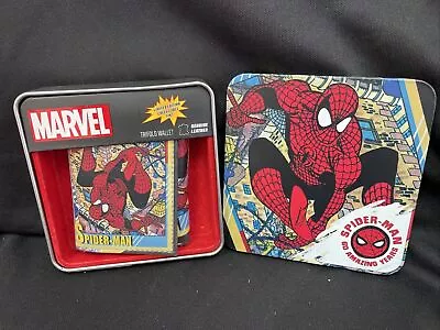 Marvel Spiderman Comics Trifold Mens Learher Wallet • $24.99