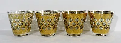 4 Vintage Culver Valencia Lowball Rocks Glasses Mid-Century Modern Barware • $59.99