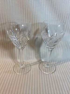 $29 • Buy Waterford Marquis “provence” Crystal Water White Wine Goblets/glasses – Set Of 2