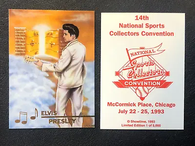(2)x Elvis Presley 14th National Sports 1993 Convention Promotional Music Cards • $5.99
