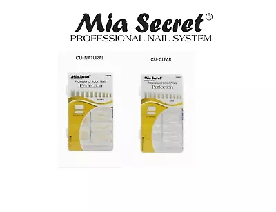 Mia Secret Nail Tips Perfection 500 Or 100 Piece Clear Or Natural #1-10 U Pick • $8