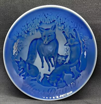 Bing & Grondahl Copenhagen Porcelain 1979 Mors Dag Mothers Day Plate Fox & Kits • $12