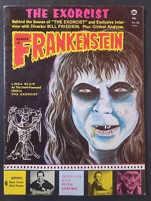 Castle Of Frankenstein Magazine #22 The Exorcist 1974 Zardoz Horror Noir Fn+ • $12