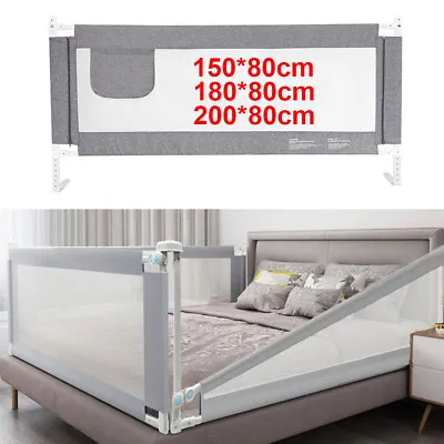 200cm Bed Safety Guards Folding Child Toddler Bed Rail Safety Protection Guard • £18.99