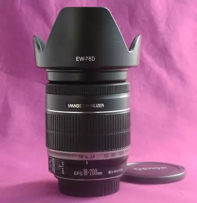 Canon 18-200mm Lens F/3.5-5.6 EF-S IS Image Stabilised SUPERB 2935B • £144.95