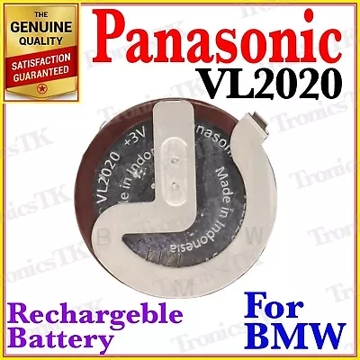 VL2020 Panasonic Rechargeable Button Coin Battery 3V - VL2020 - For Remote BMW  • $23