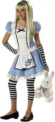 California Costume Sassy Alice In Wonderland Tween Girls Halloween Outfit 04012 • $6.45