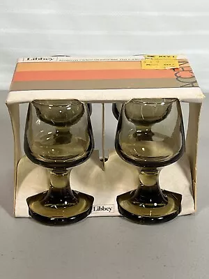 Vintage 1970s Libbey 1.75 Oz Cordial/shot Drinking Glasses; Set Of 4-NEW IN BOX • $34.95