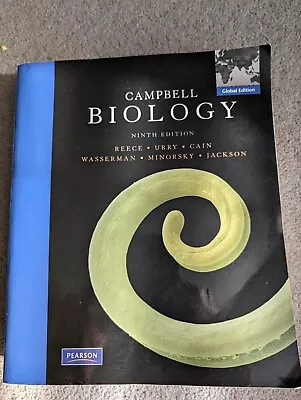 Campbell Biology: Ninth Edition By Steven A. Wasserman Et Al. (Global Edition) • £2