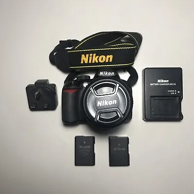 Nikon D3100 DSLR Camera 14.2MP Nikon 18-55mm F3.5-5.6 VR + Charger 2x Battery’s • £155