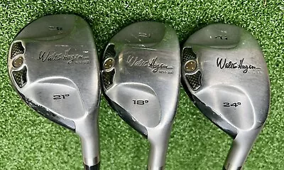 Walter Hagen WH-22  2i 3i 4i Hybrids Aldila Uniflex Graphite Shaft RH Set 3 Golf • $85