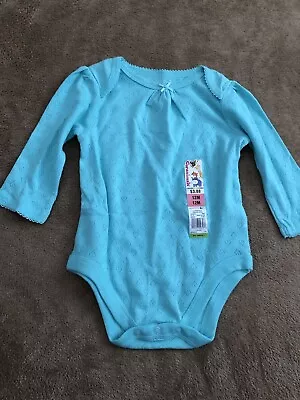 Baby Girl’s Turquoise Long Sleeve Bodysuit 12 Months • $3