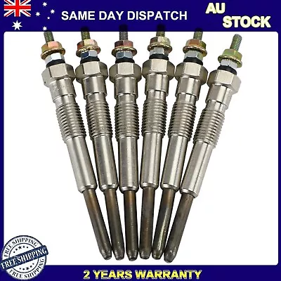 6pcs 12 Volt Glow Plugs For Landcruiser HJ47 HJ60 HJ75 4.0L 2H Diesel Engine AU • $34.99