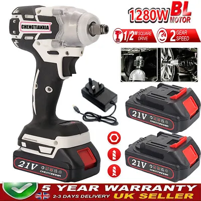 1/2  Cordless Electric Impact Wrench Drill Gun Ratchet Driver With 1/2 Battery • £29.69