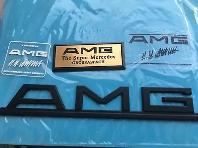 AMG Mercedes Pre Merger STYLE R107 W124 W126 W116 Emblem Badge Logo 4 • $119