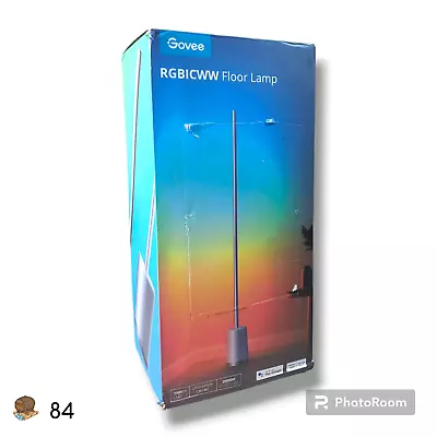 GOVEE RGBICWW Modern LED Lyra Color Corner Floor Lamp With Remote • $10