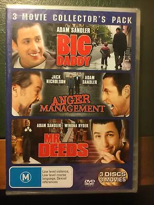 Adam Sandler 3 Movie Collector's Pack. 3xDVD R4.brand New • $12