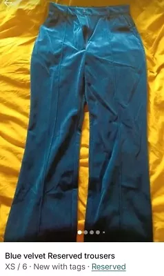 Reserved Velvet Trousers • £16
