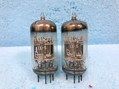 12AX7A ECC83 12AX7 Belvu/Mazda Silver Plate NOS Matched Pair • $698.65