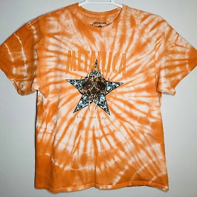 Metallica King Nothing Orange Tie-dye Shirt Large • $19.99