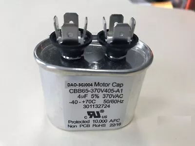 DAO-3GJ004 4 MFD / UF  370 VAC Oval Run Capacitor CBB65-370V405A1  SHIPS TODAY! • $8.99