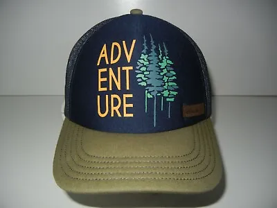 EDDIE BAUER Blue/Brown ADVENTURE TRUCKER HAT Snapback Hiking Baseball Gym Cap • $11.99