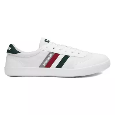 Lambretta Mens Shoes White Adults Lace Up Casual Lightweight SIZE • £24.99