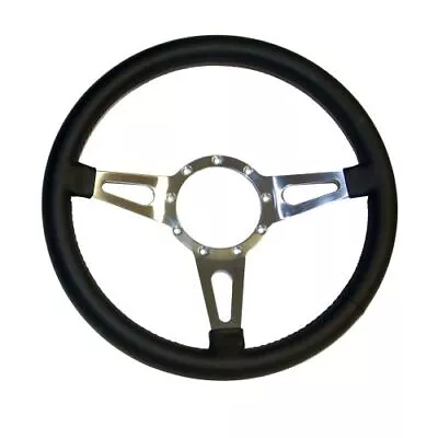 Scott Drake S1MS-3600-BK Corso Feroce 15in.Black Leather Steering Wheel 9 Hole • $176.95