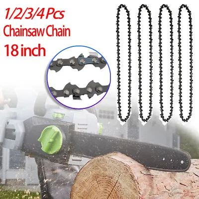 1/2/3/4Pcs 18 Inch 0.325  .058 Gauge 72 DL Chainsaw Saw Chain Blade Replacement • £9.79