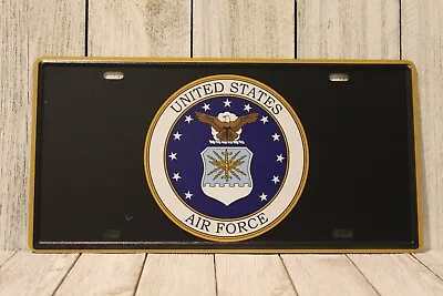 United States Air Force License Plate Tin Metal Sign USAF Veteran Soldier XZ • $7.77